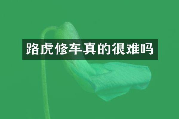 路虎修车真的很难吗