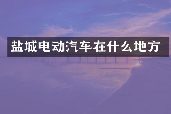 盐城电动汽车在什么地方