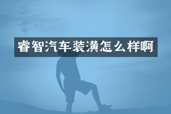 睿智汽车装潢怎么样啊