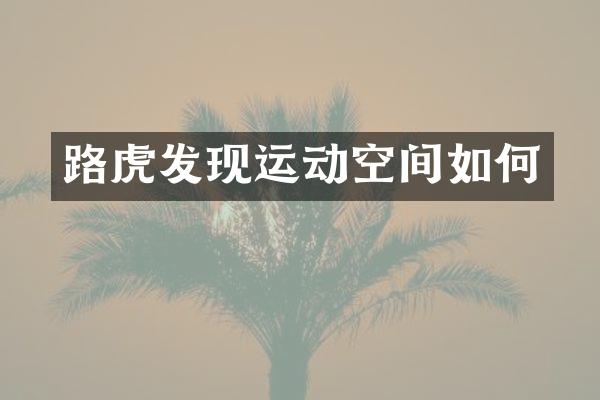 路虎发现运动空间如何