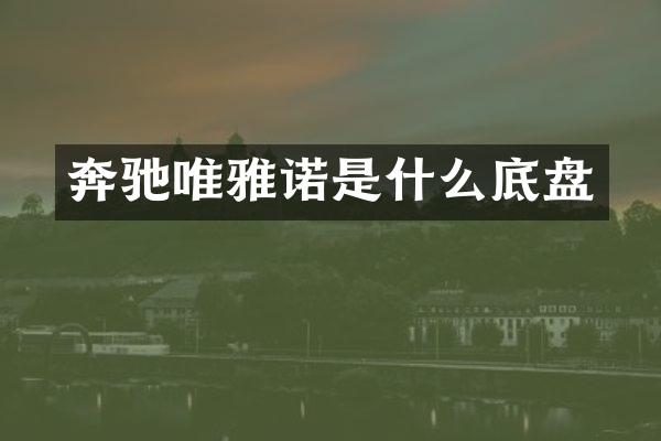 奔驰唯雅诺是什么底盘