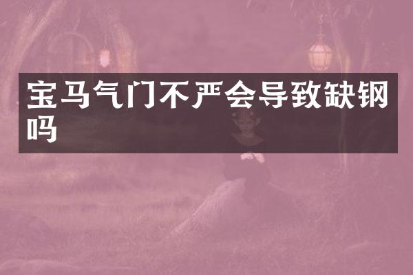 宝马气门不严会导致缺钢吗