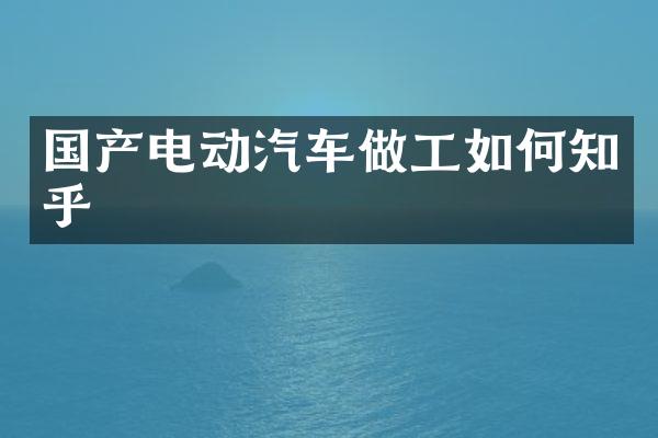 国产电动汽车做工如何知乎