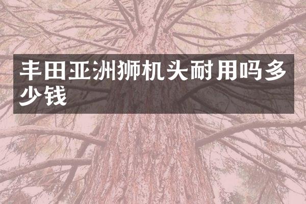 丰田亚洲狮机头耐用吗多少钱