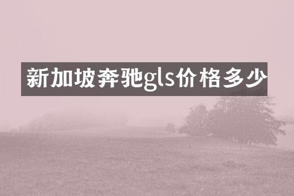 新加坡奔驰gls价格多少