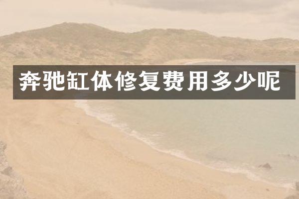 奔驰缸体修复费用多少呢