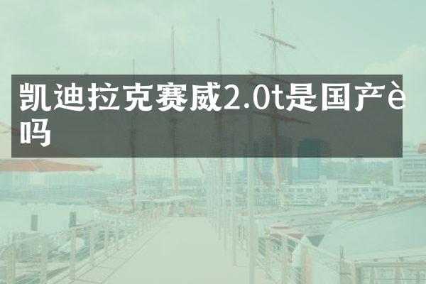 凯迪拉克赛威2.0t是国产车吗