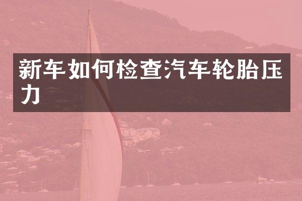 新车如何检查汽车轮胎压力