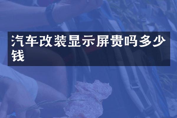 汽车改装显示屏贵吗多少钱