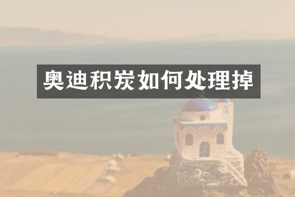 奥迪积炭如何处理掉