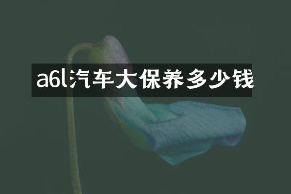 a6l汽车大保养多少钱