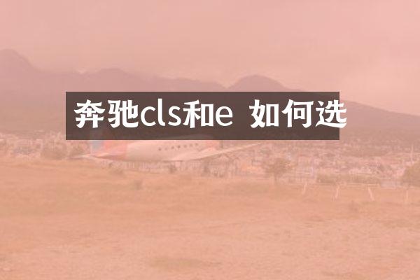奔驰cls和e 如何选