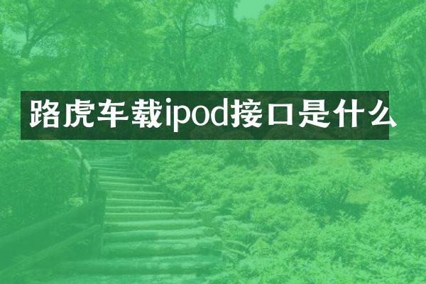 路虎车载ipod接口是什么