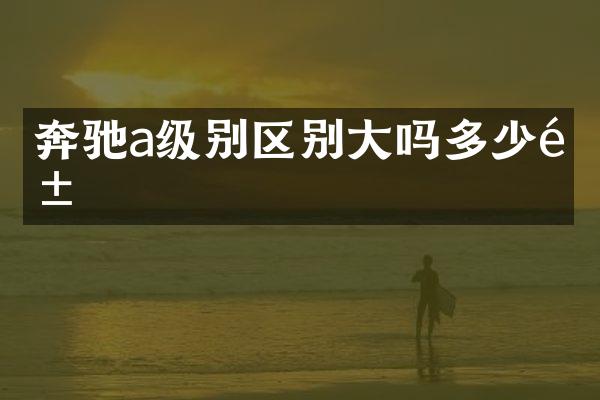 奔驰a级别区别大吗多少钱