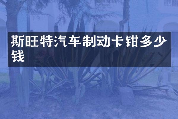 斯旺特汽车制动卡钳多少钱