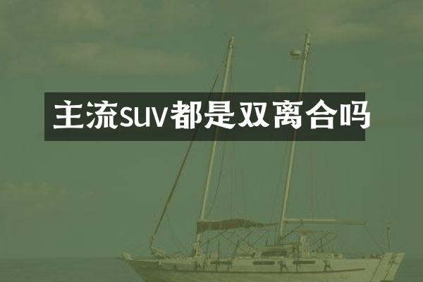 主流suv都是双离合吗
