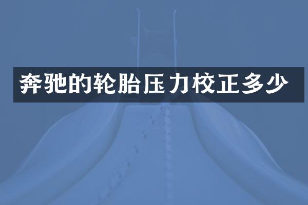 奔驰的轮胎压力校正多少
