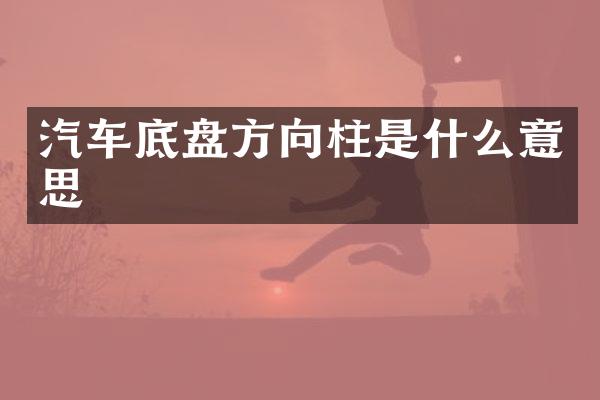 汽车底盘方向柱是什么意思