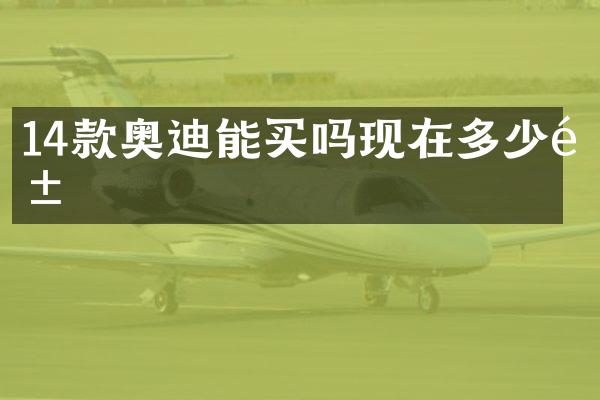 14款奥迪能买吗现在多少钱