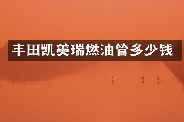 丰田凯美瑞燃油管多少钱
