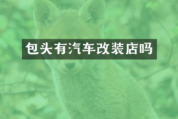 包头有汽车改装店吗