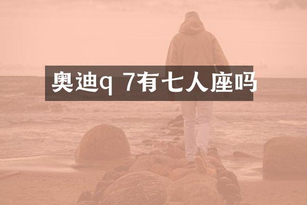 奥迪q 7有七人座吗