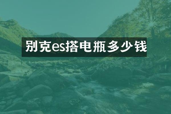别克es搭电瓶多少钱