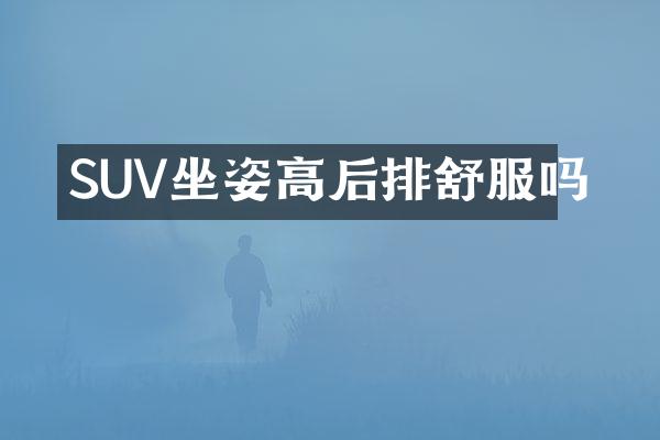SUV坐姿高后排舒服吗