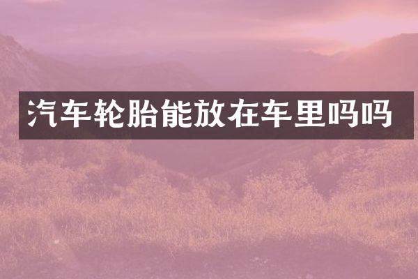 汽车轮胎能放在车里吗吗