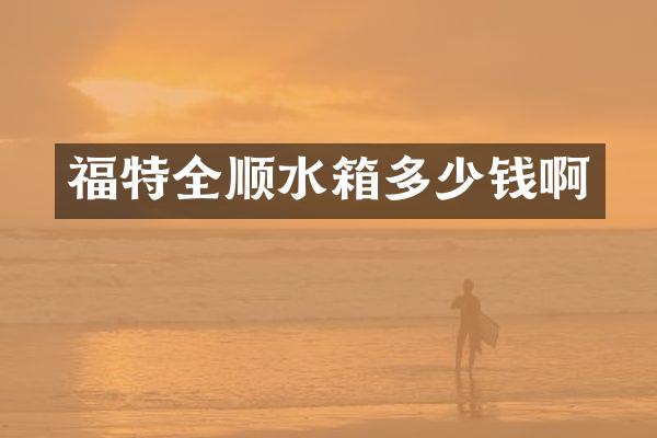 福特全顺水箱多少钱啊