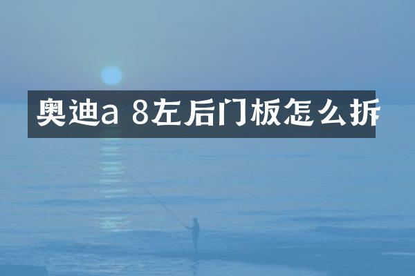 奥迪a 8左后门板怎么拆