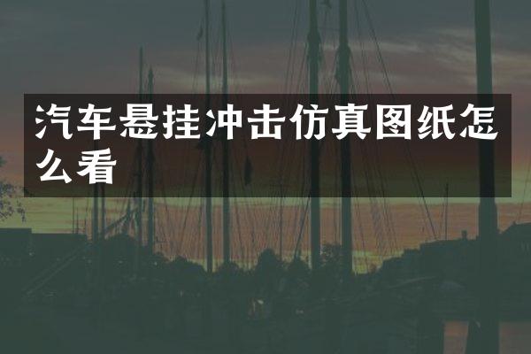 汽车悬挂冲击仿真图纸怎么看