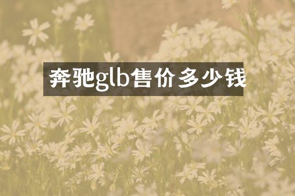 奔驰glb售价多少钱