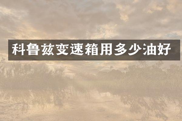 科鲁兹变速箱用多少油好