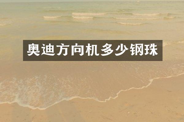 奥迪方向机多少钢珠