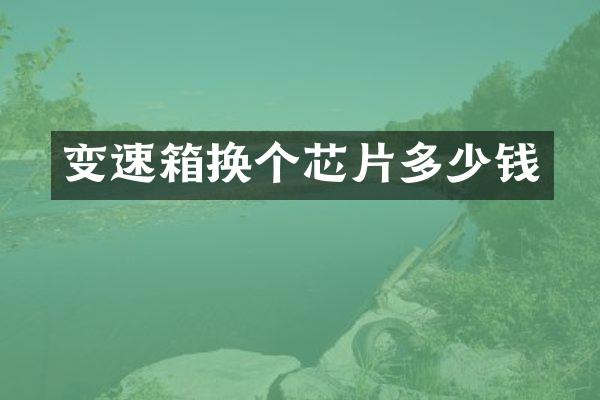 变速箱换个芯片多少钱