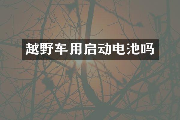 越野车用启动电池吗