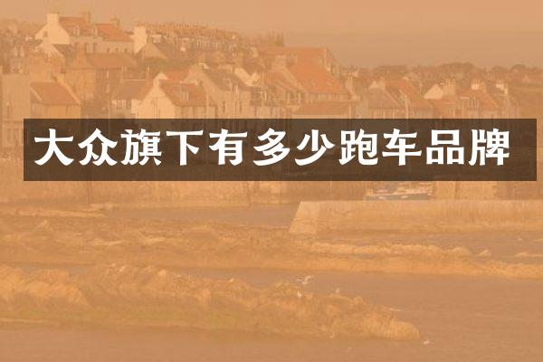 大众旗下有多少跑车品牌
