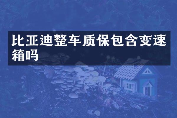 比亚迪整车质保包含变速箱吗