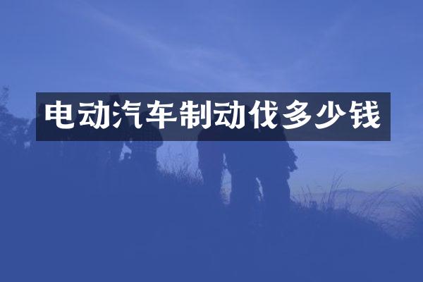 电动汽车制动伐多少钱
