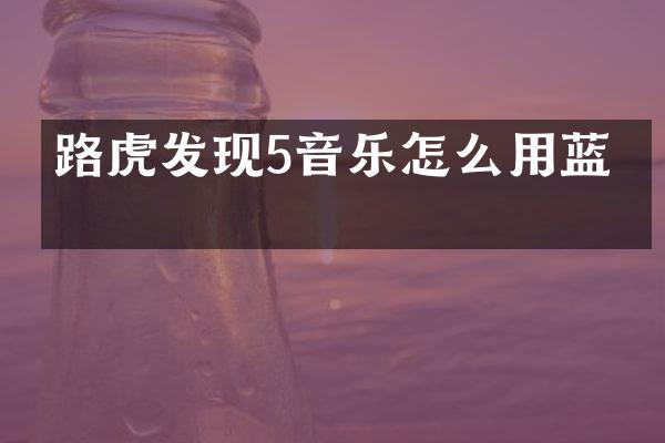 路虎发现5音乐怎么用蓝牙