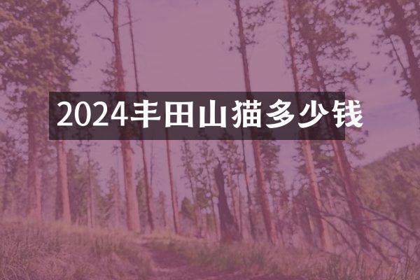 2024丰田山猫多少钱