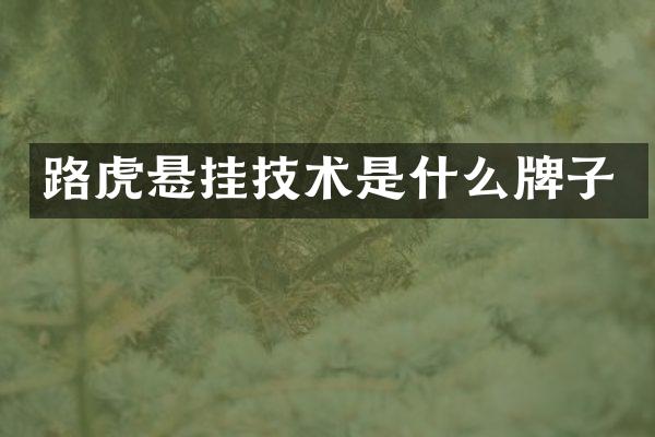 路虎悬挂技术是什么牌子