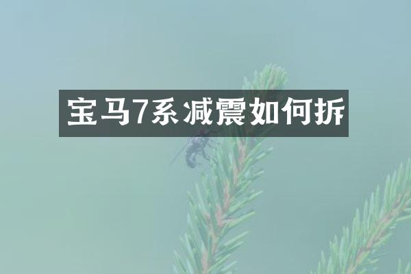 宝马7系减震如何拆