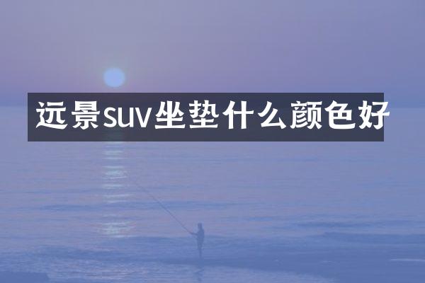 远景suv坐垫什么颜色好
