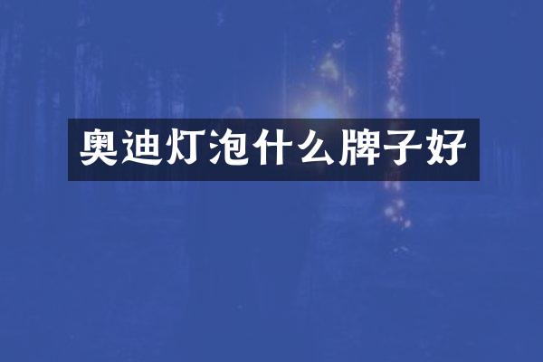 奥迪灯泡什么牌子好