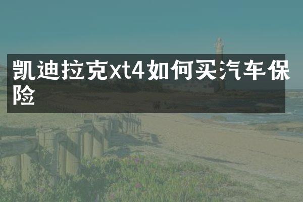 凯迪拉克xt4如何买汽车保险