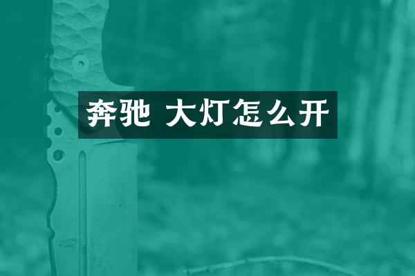 奔驰 大灯怎么开
