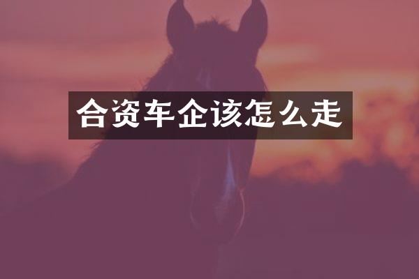 合资车企该怎么走
