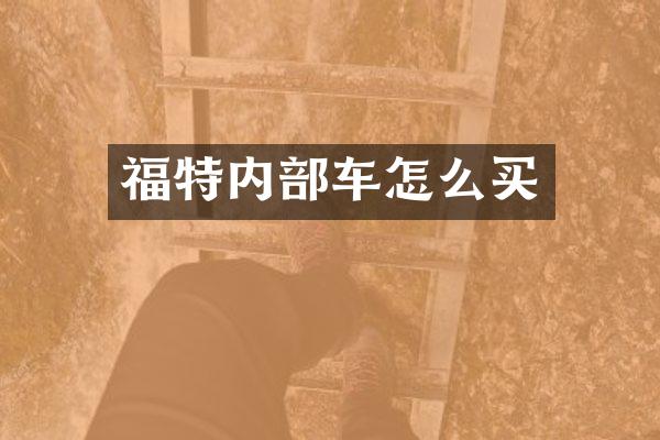 福特内部车怎么买